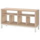 KALLAX Tv bench with underframe, white stained oak effect, 57 7/8x15 3/8x30 3/4 "