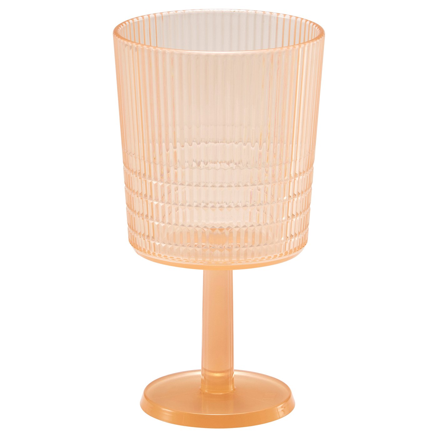 Wine Glass, Plastic/Orange