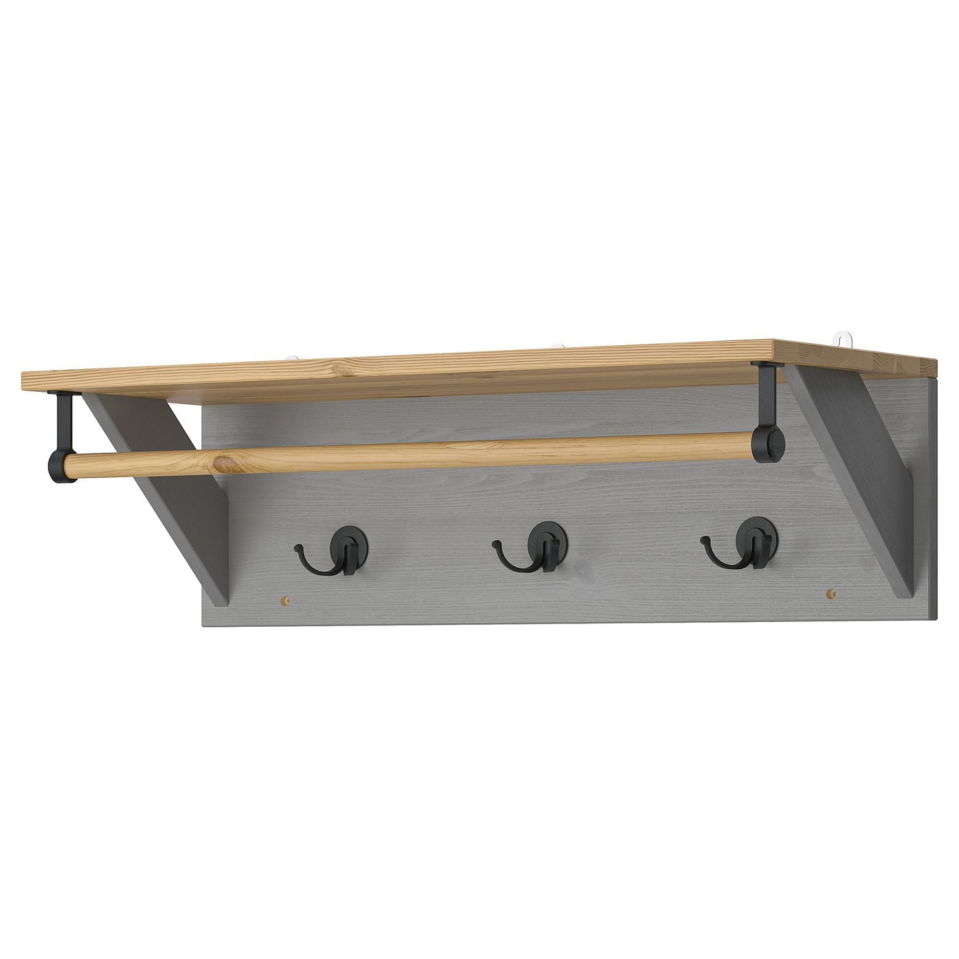 KALLSÖ hat rack, gray, 311/2