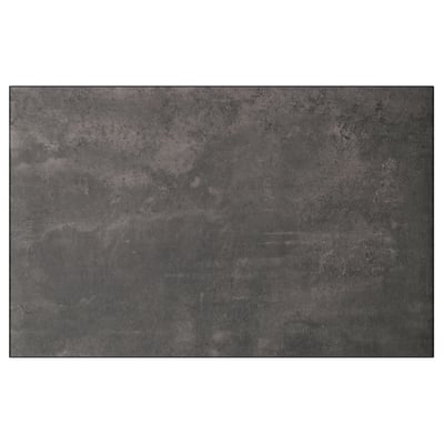 KALLVIKEN Door/drawer front, dark gray concrete effect, 23 1/2x15 "