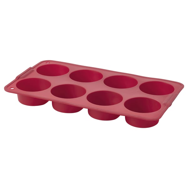 KANTNÅL Muffin mold, dark red, 7x11 ¾ - IKEA