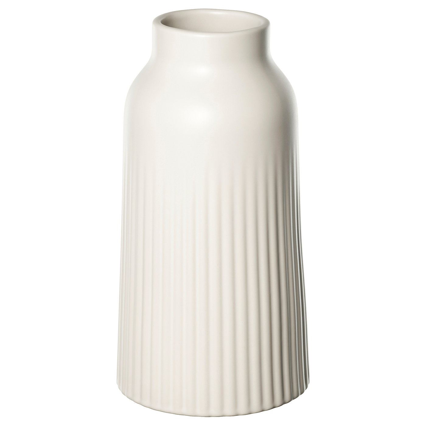 KAPKASTANJ vase, off-white, 9"