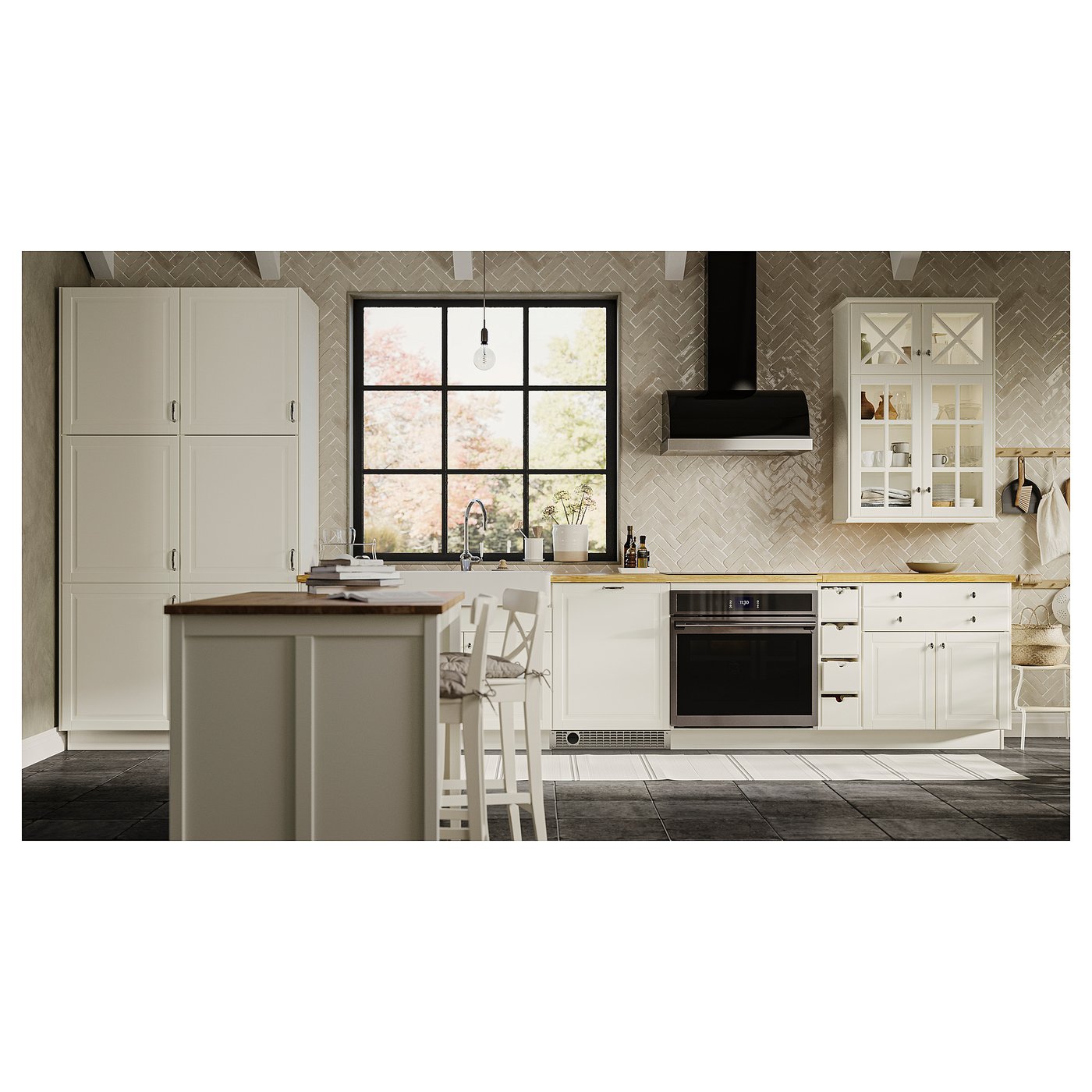 KARLBY countertop, oak/veneer, 74x11/2