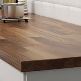 KARLBY Countertop, walnut/veneer, 74x1 1/2 "