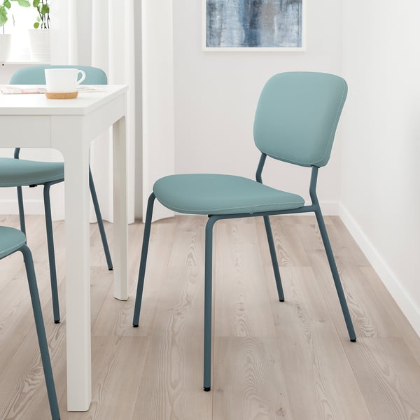 KARLJAN Chair, turquoise/Kabusa turquoise IKEA