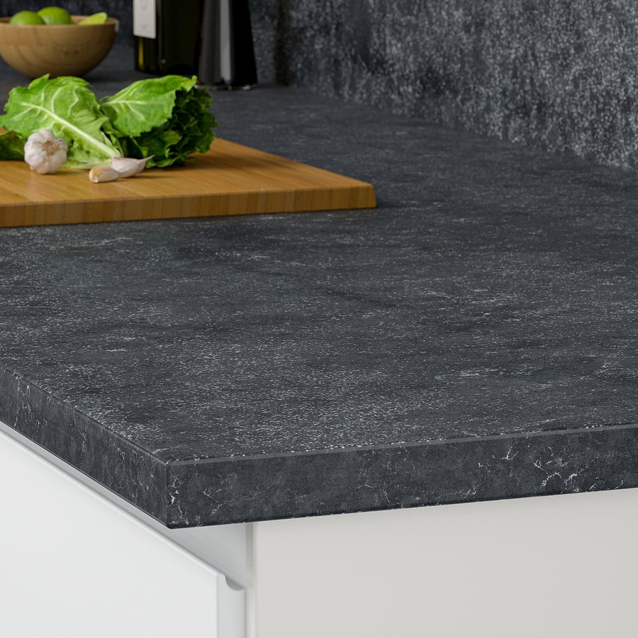 KASKER Custom countertop, anthracite stone effect/quartz, 11/8" IKEA