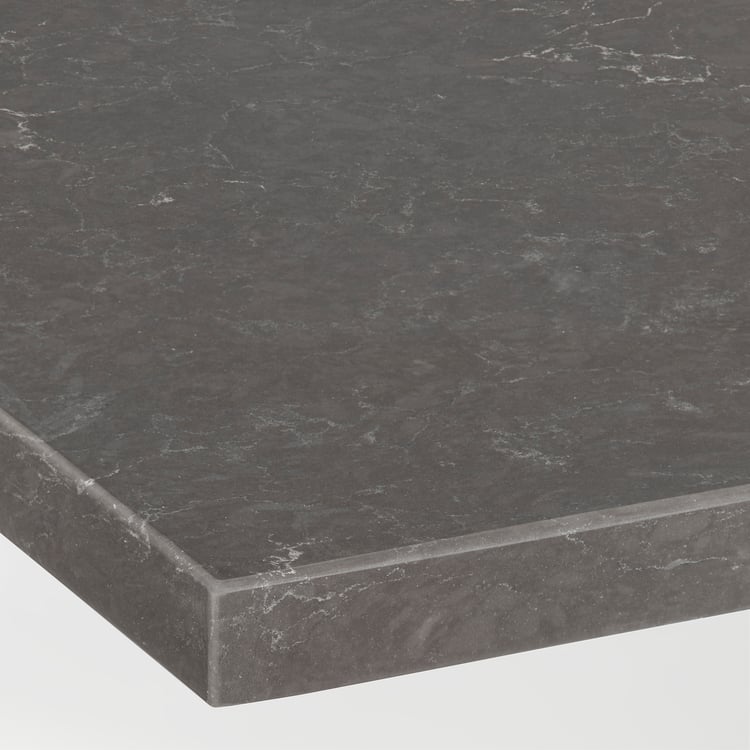 KASKER custom countertop, dark gray marble effect/quartz, 11/8" IKEA