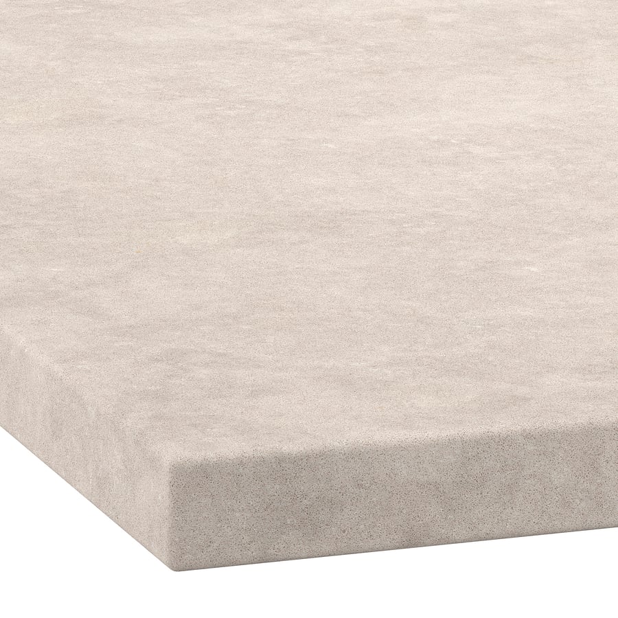 KASKER custom countertop, graybeige limestone effect/quartz, 11/8" IKEA