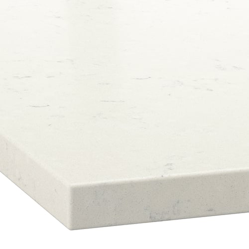 KASKER custom countertop, offwhite calm marble effect/quartz, 11/8" IKEA