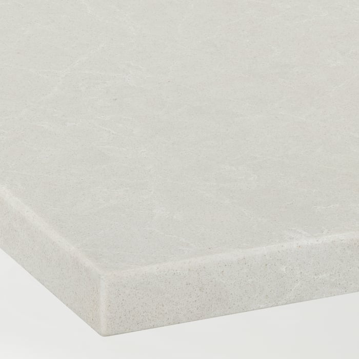KASKER custom countertop, white stone/marble effect/quartz, 11/8" IKEA
