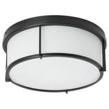 KATTARP Ceiling lamp, glass black