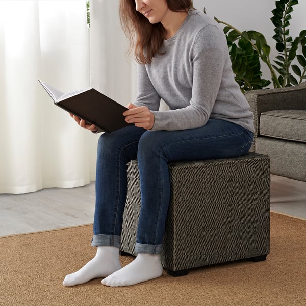 KEDJEBO Ottoman, brown/beige