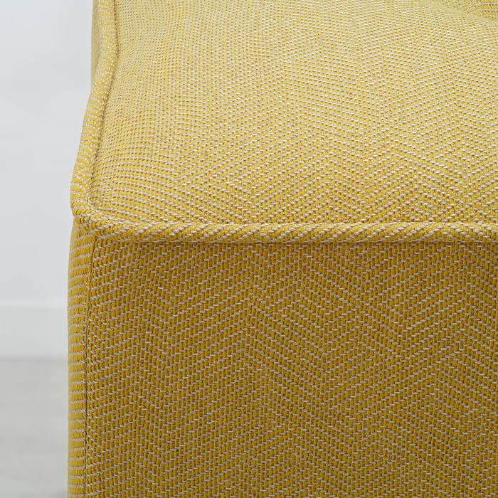 KEDJEBO ottoman, yellow/beige IKEA