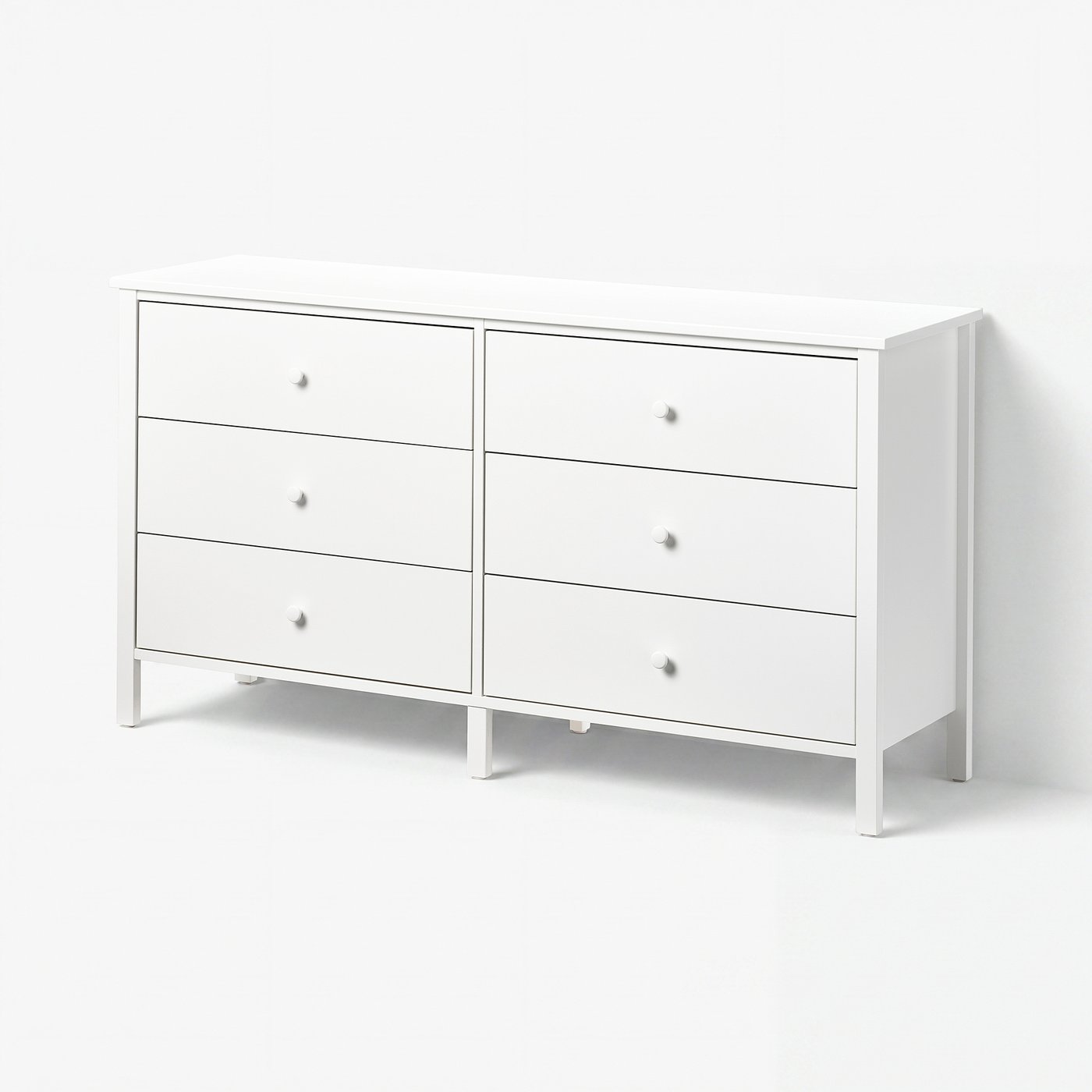 KILBERGET 6-drawer dresser, white/anchor/unlock function, 563