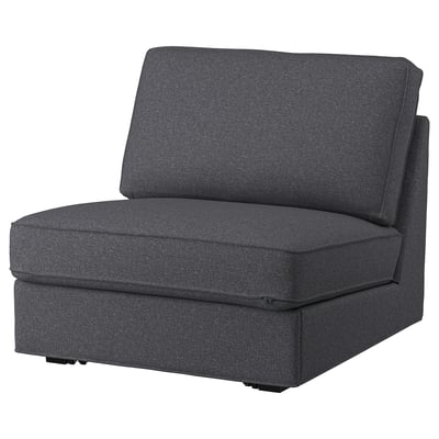 KIVIK 1-seat sleeper sofa, Gunnared medium gray