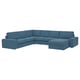 KIVIK Corner sectional, 5-seat w chaise, Tallmyra blue