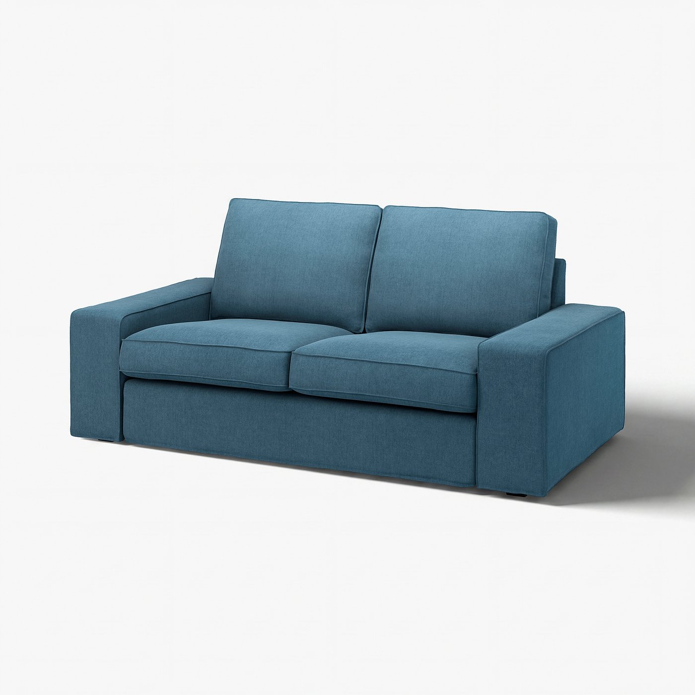 KIVIK cover for loveseat, Tallmyra blue - IKEA
