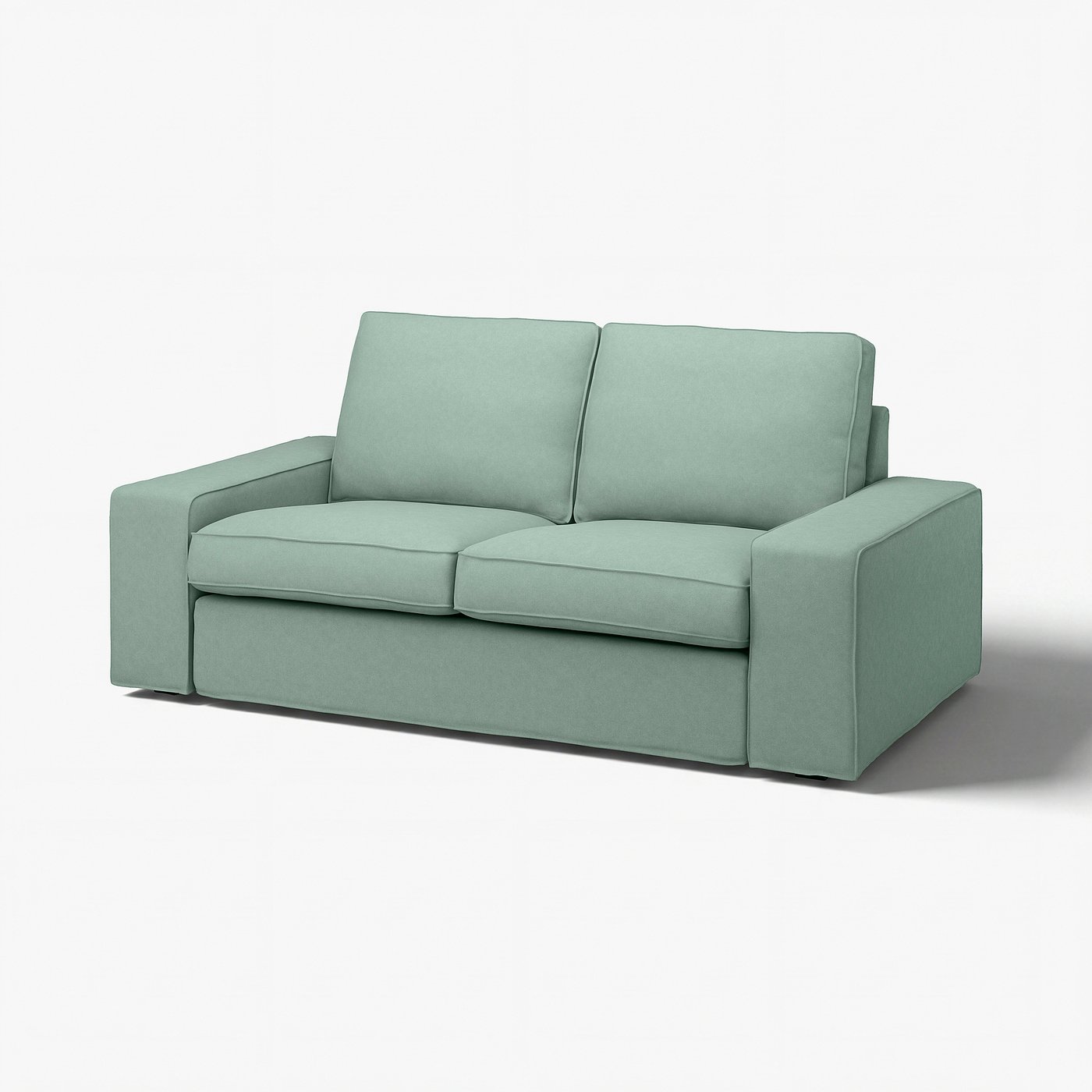 KIVIK cover for loveseat, Tallmyra light green - IKEA