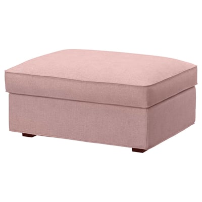 KIVIK Cover for ottoman with storage, Gunnared light brown-pink