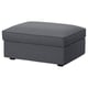 KIVIK Ottoman with storage, Gunnared medium gray