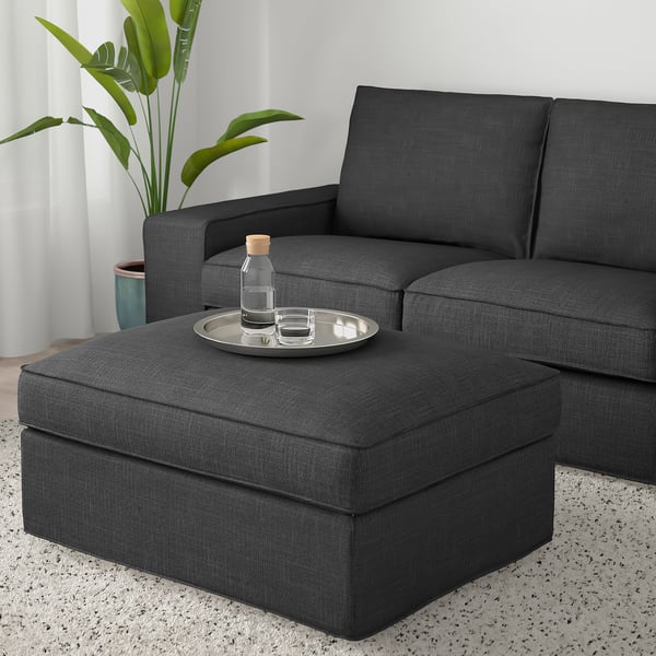 KIVIK Ottoman with storage, Hillared anthracite IKEA
