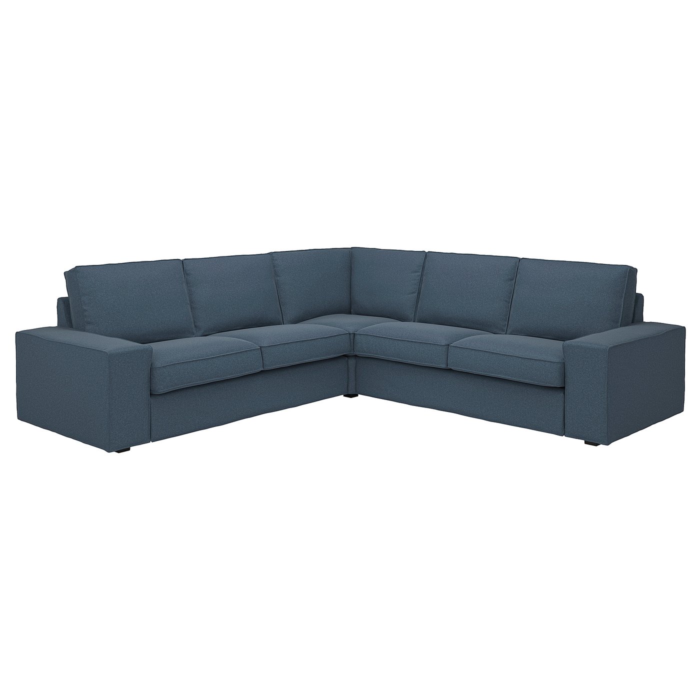 KIVIK sectional, 4-seat corner, Gunnared blue - IKEA US