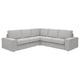 KIVIK Sectional, 4-seat corner, Tallmyra white/black