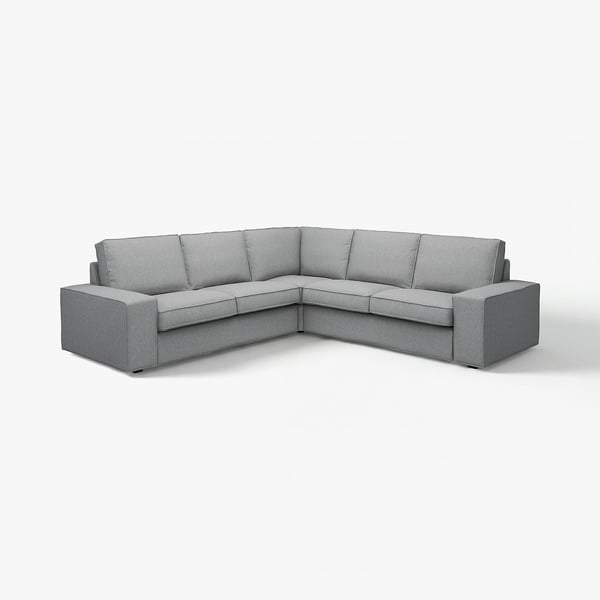 KIVIK Sectional, 4-seat corner, Tibbleby beige/gray