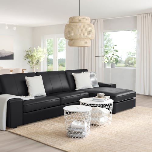 KIVIK Sectional, 4-seat, with chaise/Grann/Bomstad black