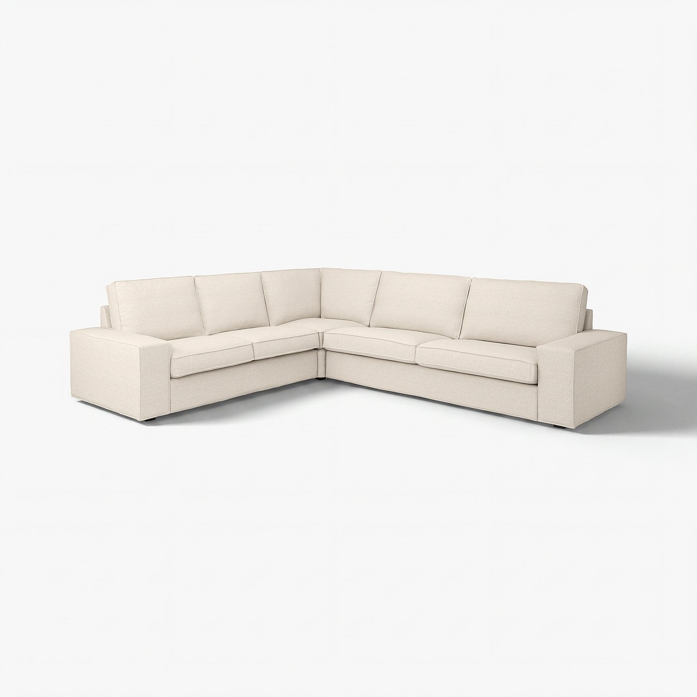 KIVIK sectional, 5-seat corner, Gunnared beige - IKEA