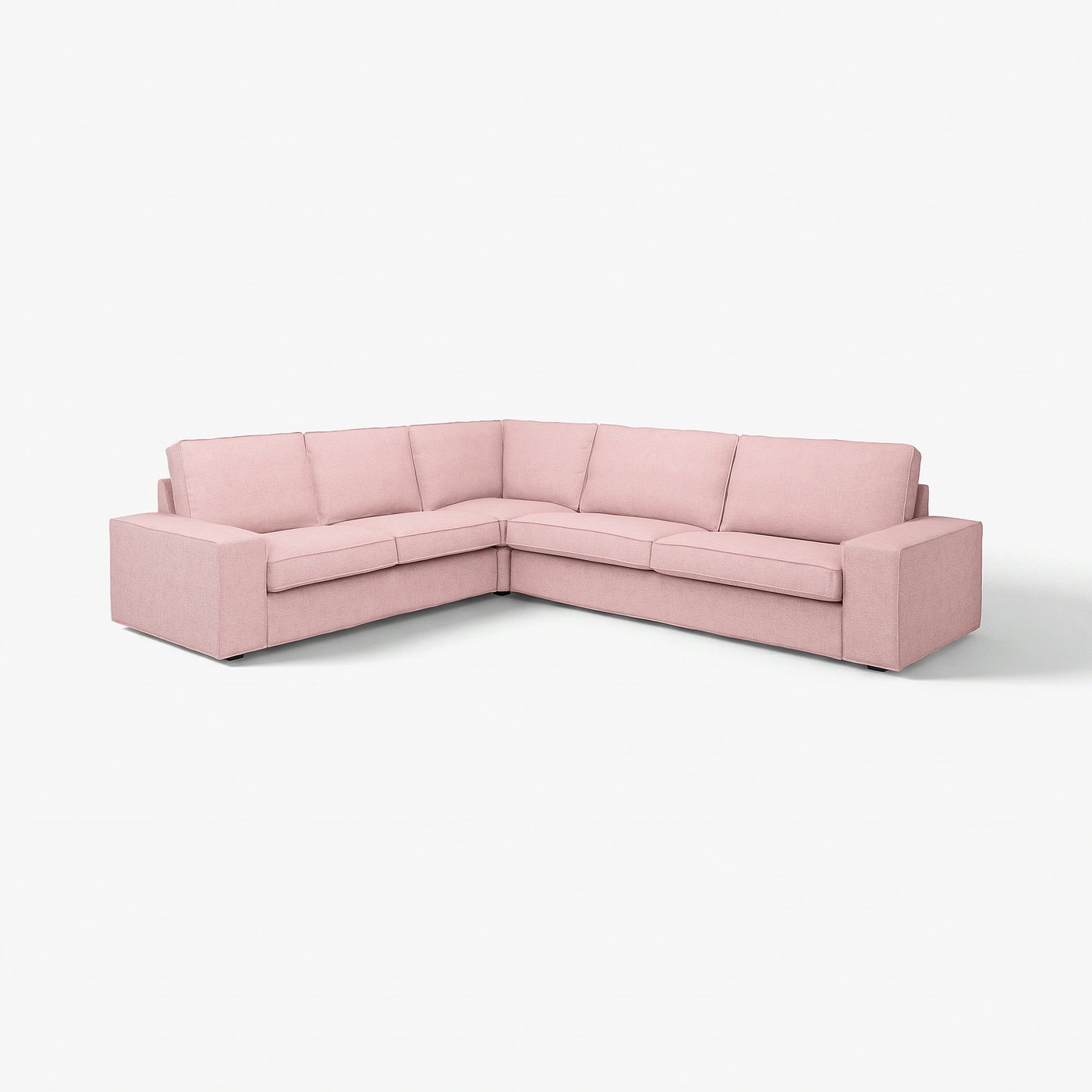 KIVIK sectional, 5-seat corner, Gunnared light brown-pink - IKEA