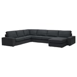 KIVIK Sectional 6-seat crn/chaise, Tresund anthracite