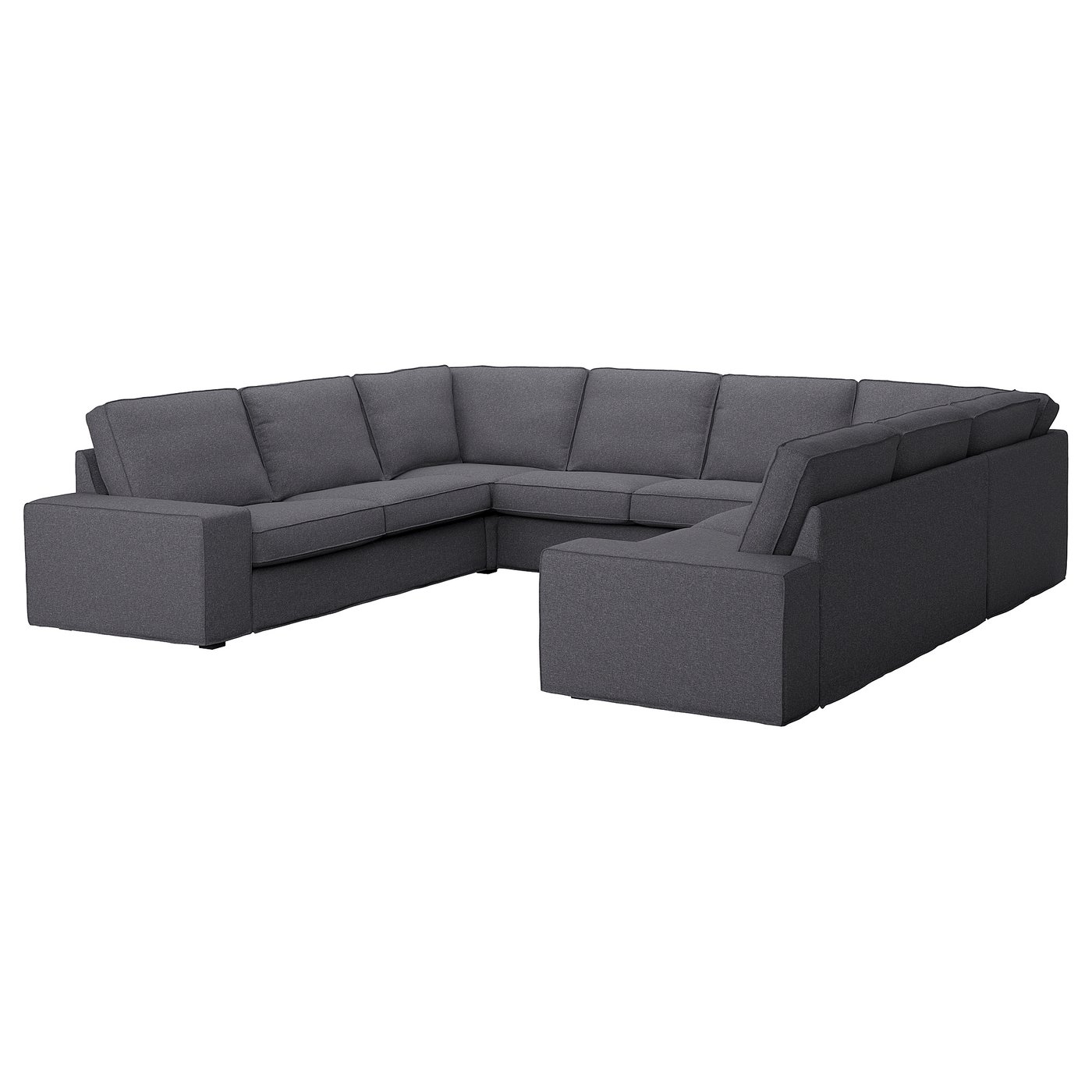 KIVIK sectional, 6 seat, Tibbleby beige/gray - IKEA