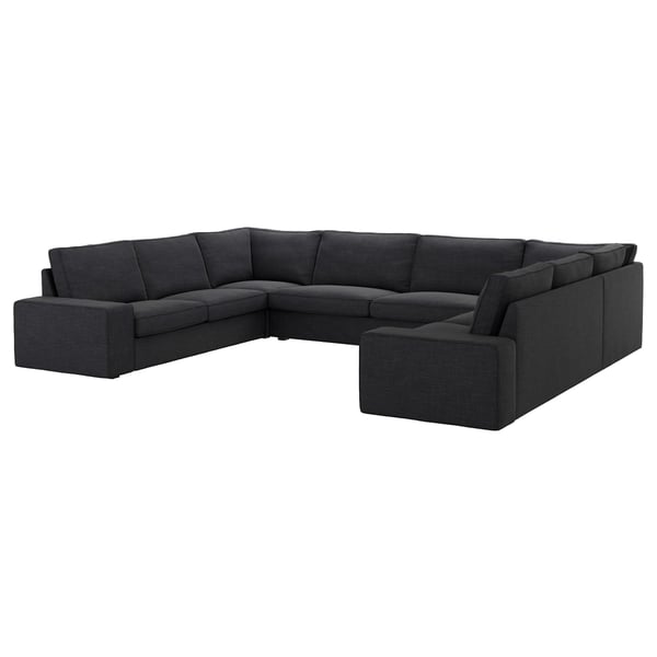 Kivik Sectional 6 Seat Hillared Anthracite Ikea