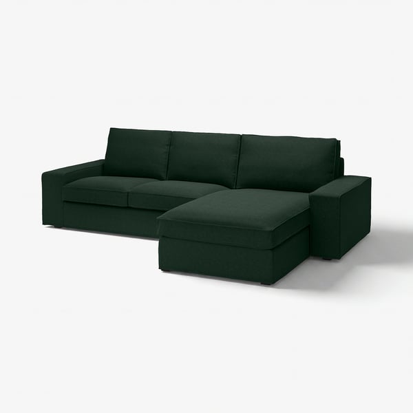 KIVIK Sofa with chaise, Tallmyra dark green