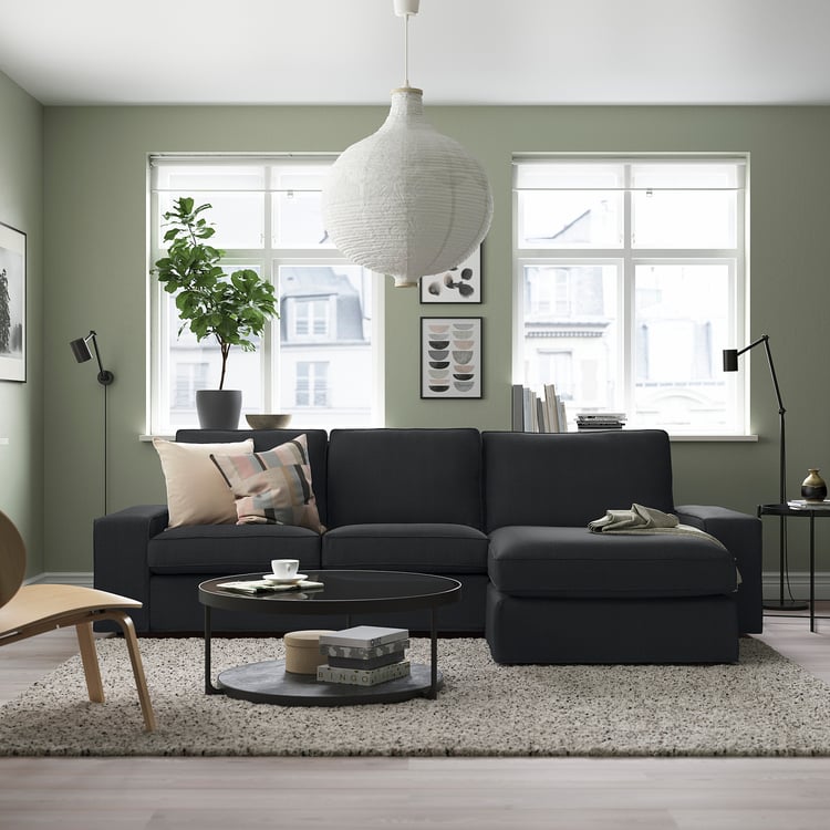 KIVIK sofa with chaise, Tresund anthracite IKEA