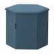 KJUGE Ottoman with storage, Knisa medium blue