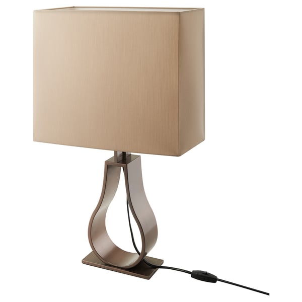 Klabb Table Lamp With Led Bulb Light Brown Bronze Color Ikea