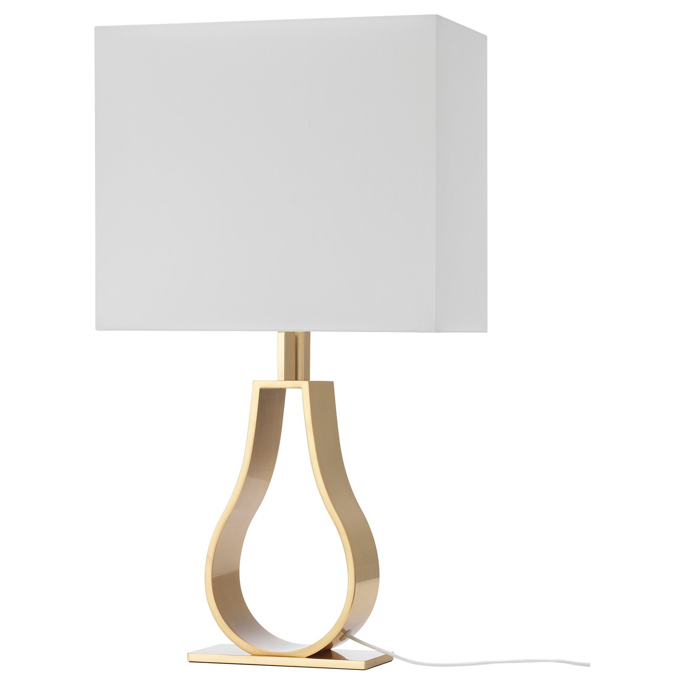 Klabb Table Lamp With Led Bulb Off White Brass Color Height 17 Ikea Brighten up your workspace with desk lamps from ikea featuring a variety of designs with adjustable necks and integrated wireless charging.