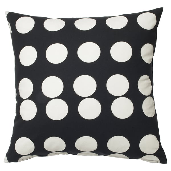 Klarastina Cushion Cover Black White Ikea