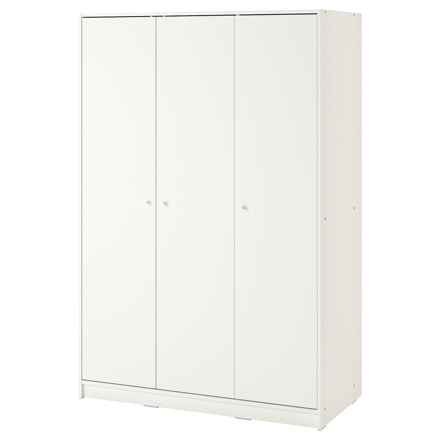 KLEPPSTAD Wardrobe with 3 doors, white, 46 1/8x69 1/4" IKEA