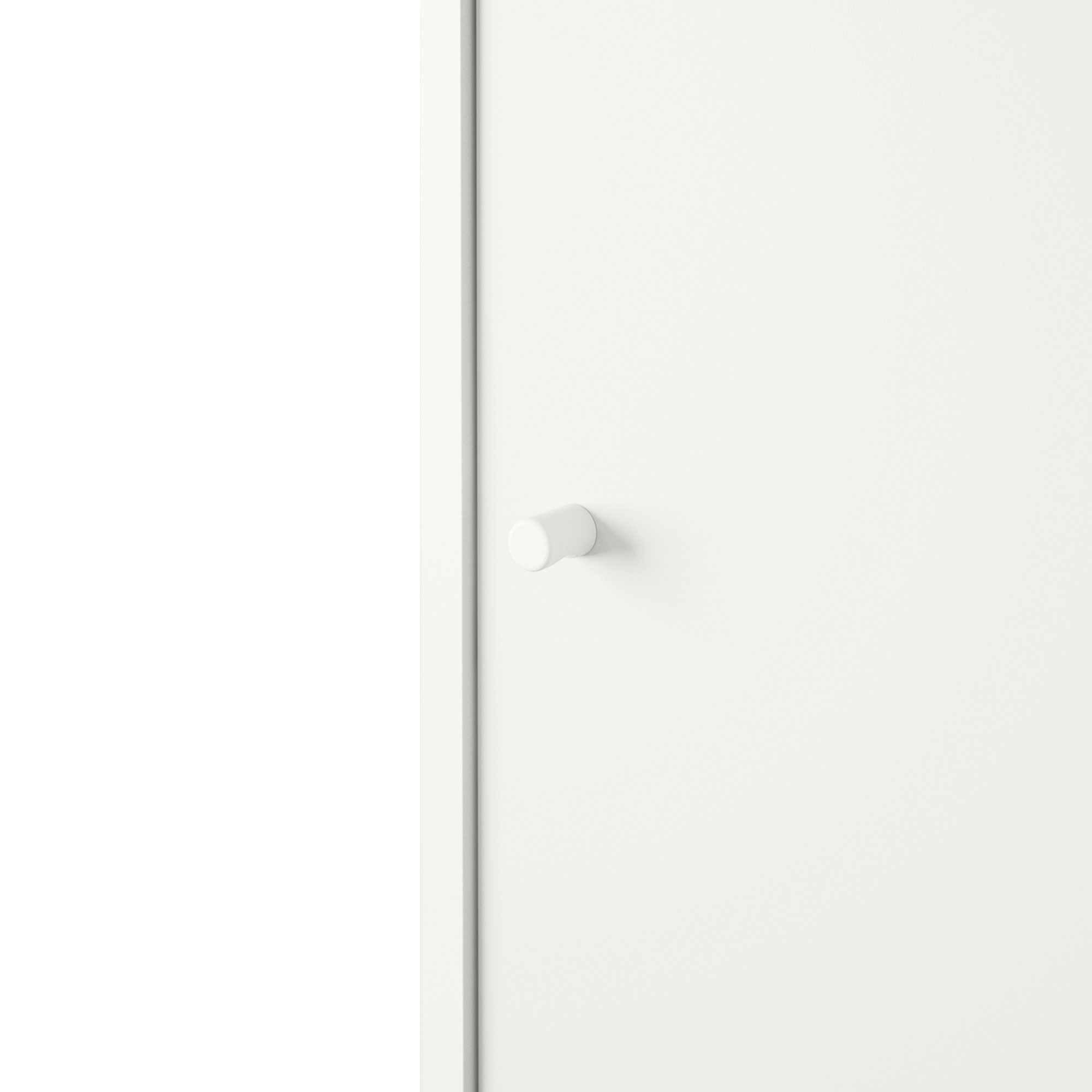 KLEPPSTAD wardrobe with sliding doors, white, 461/8x691/4" IKEA