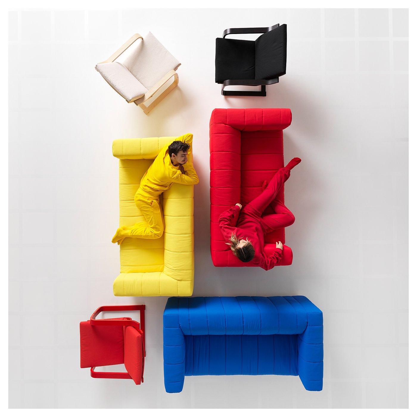 KLIPPAN cover for loveseat, Långban bright red - IKEA