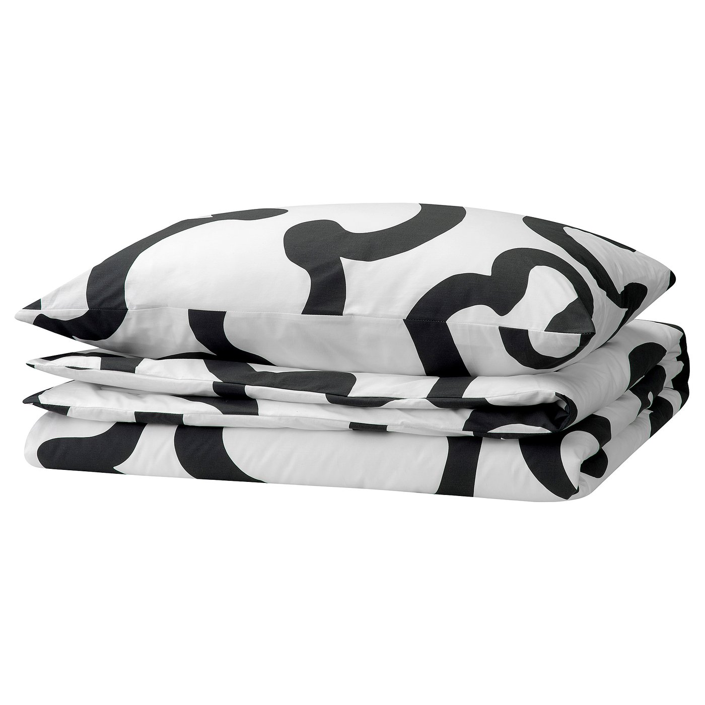 Duvet Cover And Pillowcase(S), White/Black