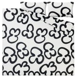 KLIPPBRÄCKA Duvet cover and pillowcase(s), white/black, Full/Queen (Double/Queen)