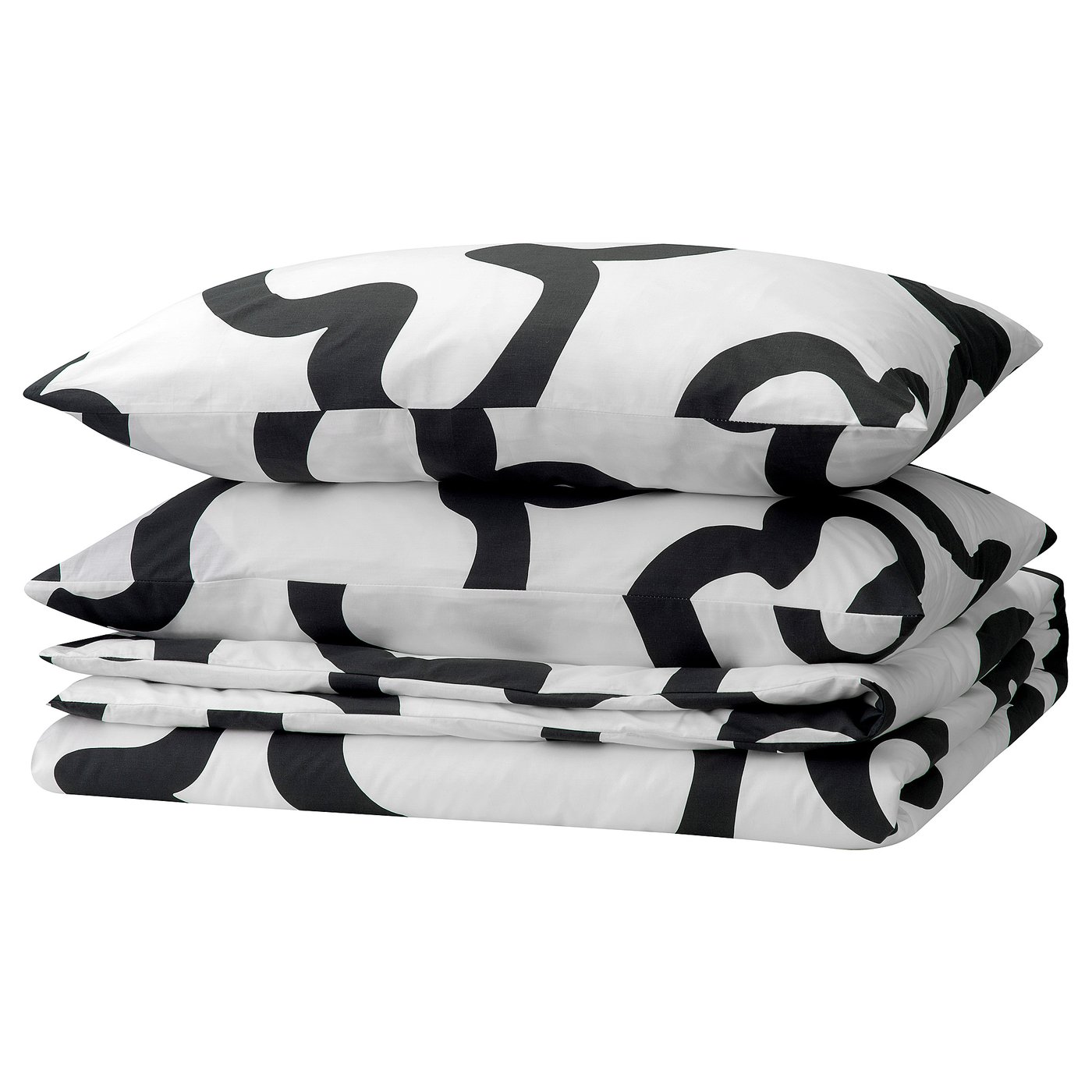 Duvet Cover And Pillowcase(S), White/Black