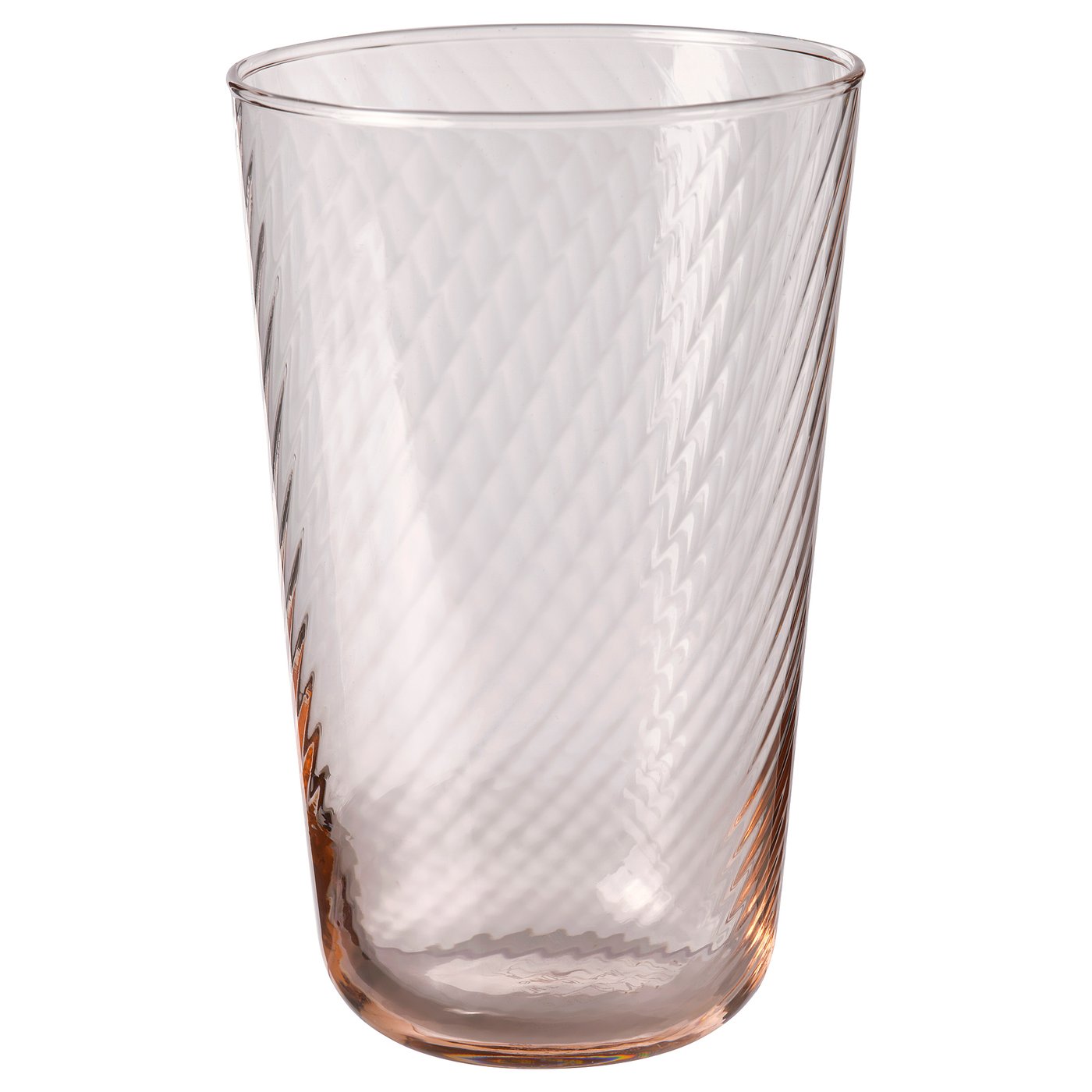 KLIPPLAX glass, stripe pink, 14 oz - IKEA