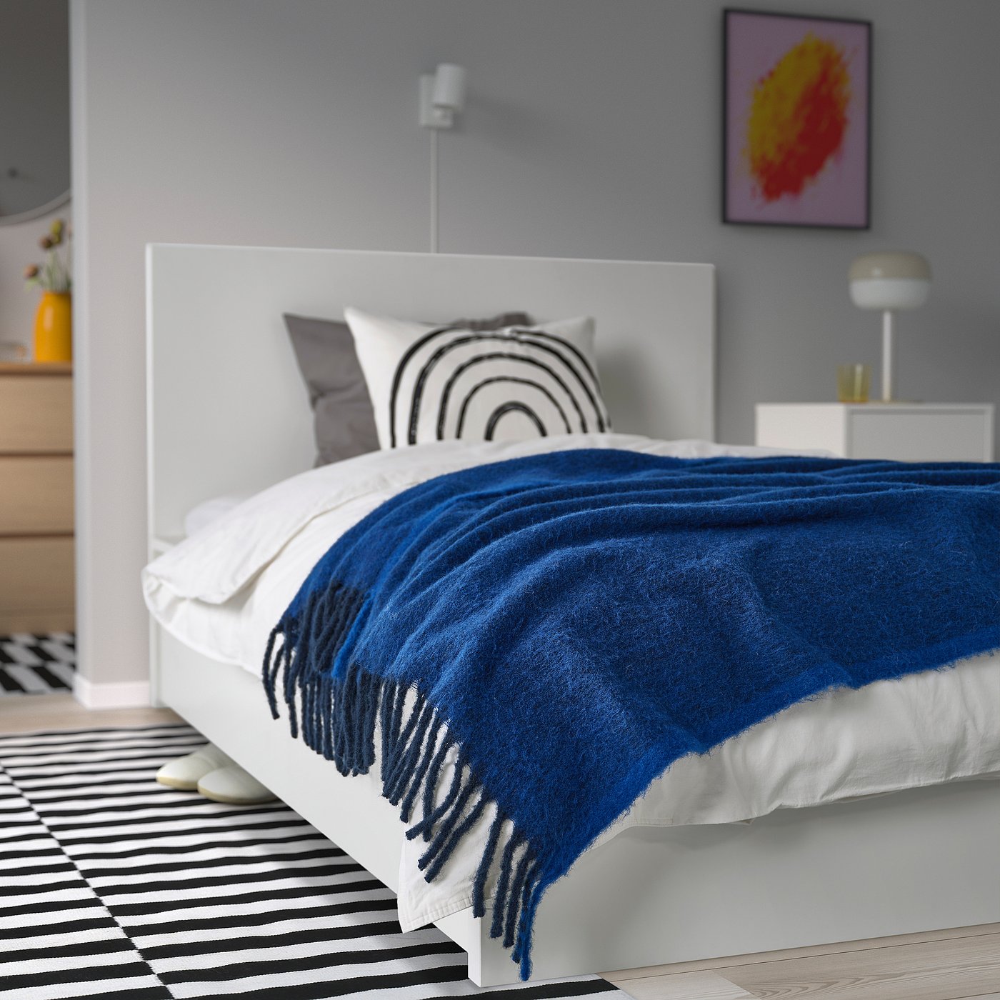 KLIPPOXEL throw, blue, 51x67