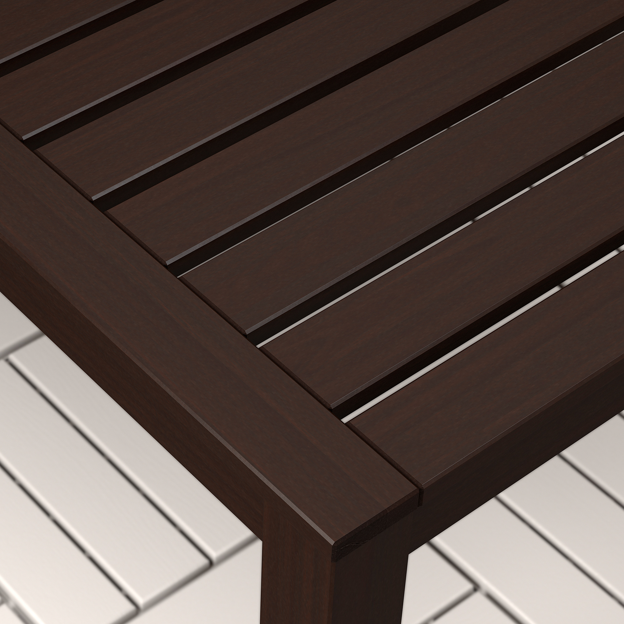 KLÖVEN Coffee table, outdoor, blackbrown brown stained, 44 1/2x26" IKEA