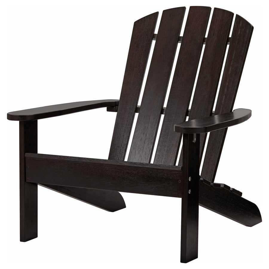 KLÖVEN deck chair, outdoor, dark brown - IKEA